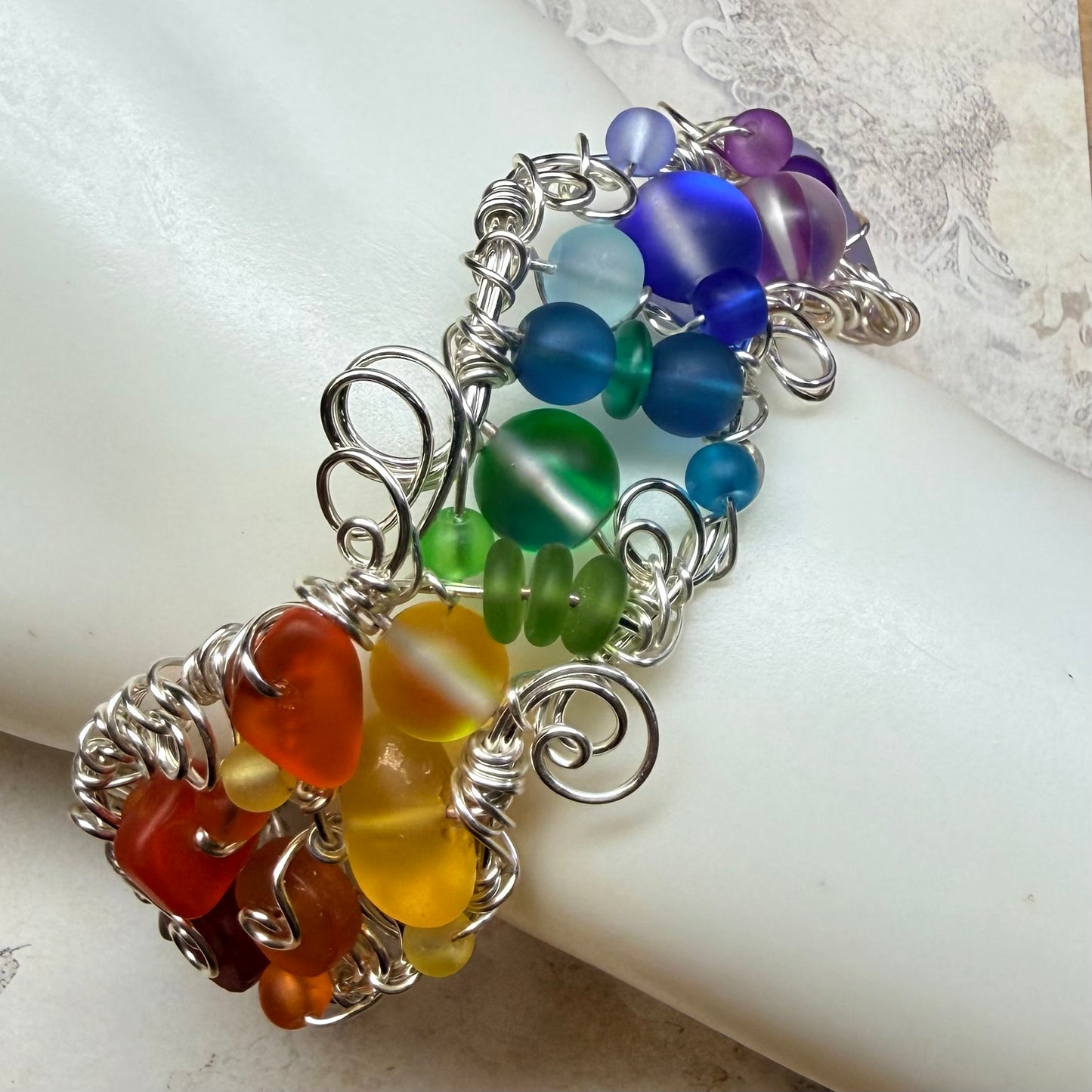 Mermaid Summer - rainbow cuff #2