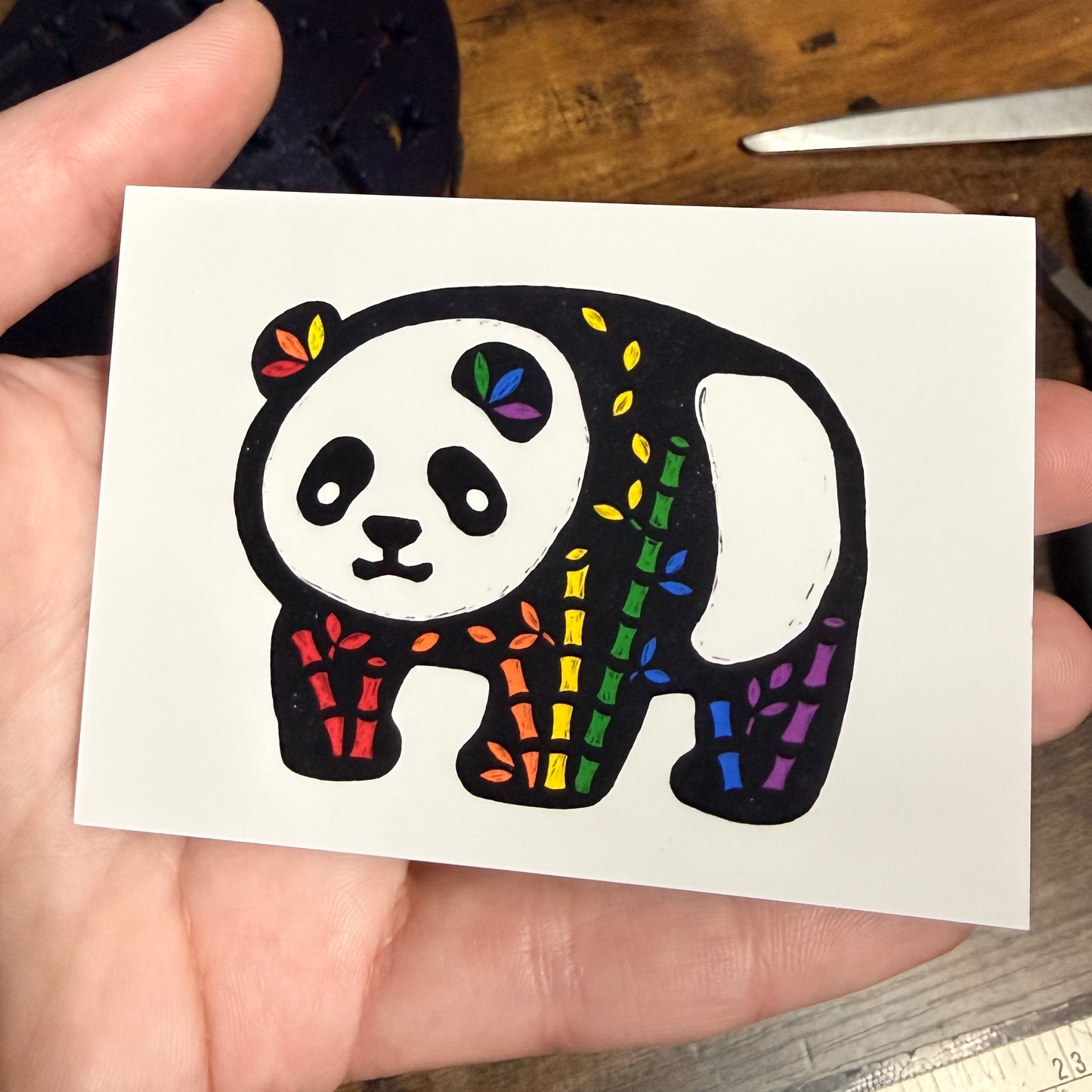 Mini Pride Panda Art Prints