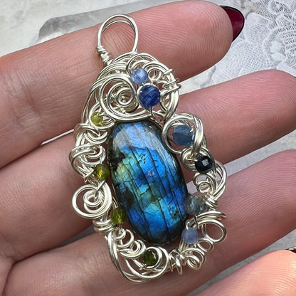 Petite Labradorite Pendant #5