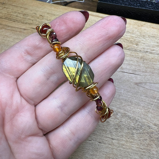 Custom labradorite bracelet