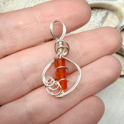 Mermaid Summer - orange pendant