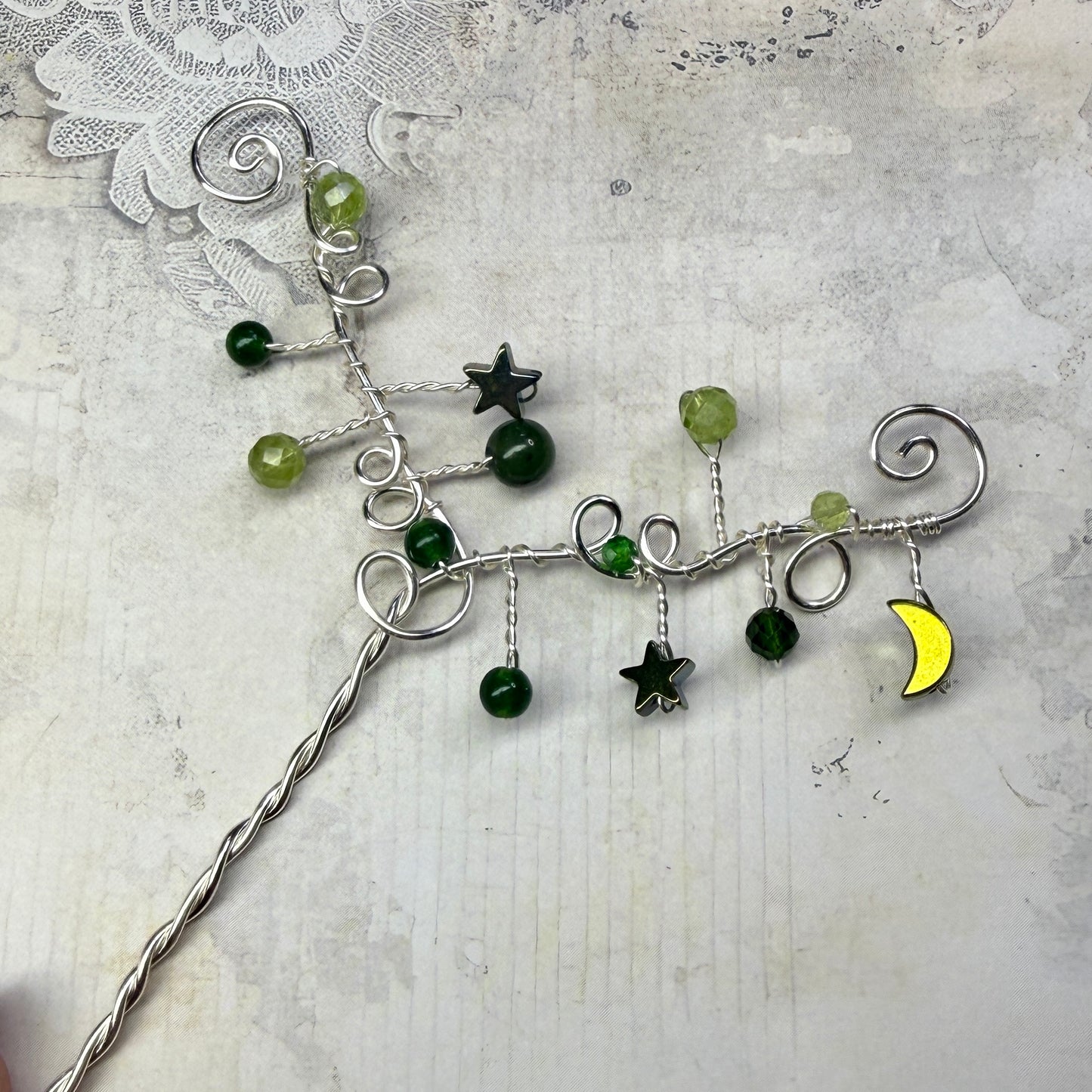 Hair ornament - green