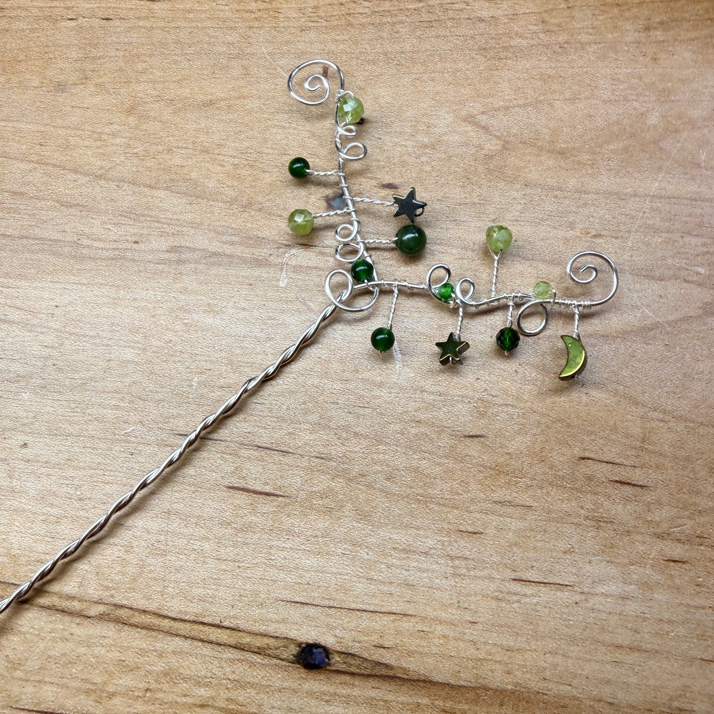 Hair ornament - green
