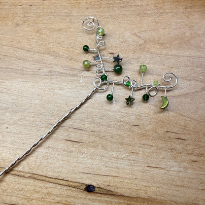 Hair ornament - green