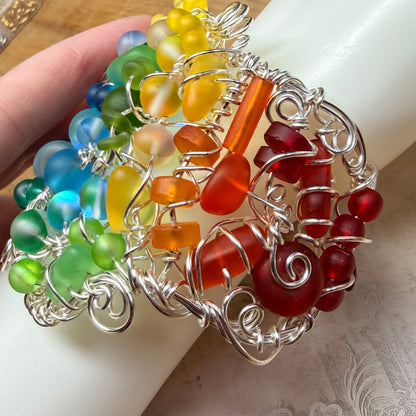 Mermaid Summer - rainbow cuff #3