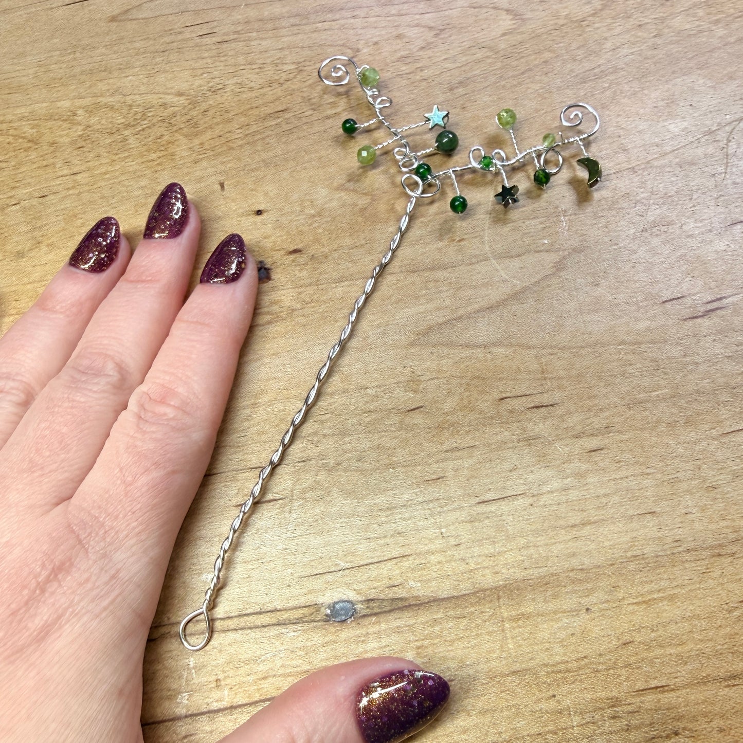 Hair ornament - green