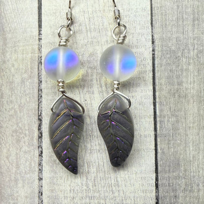 Mermaid Summer - leaf earrings