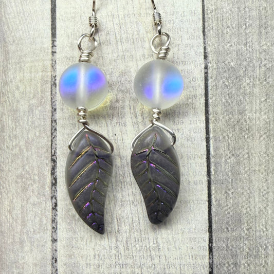 Mermaid Summer - leaf earrings