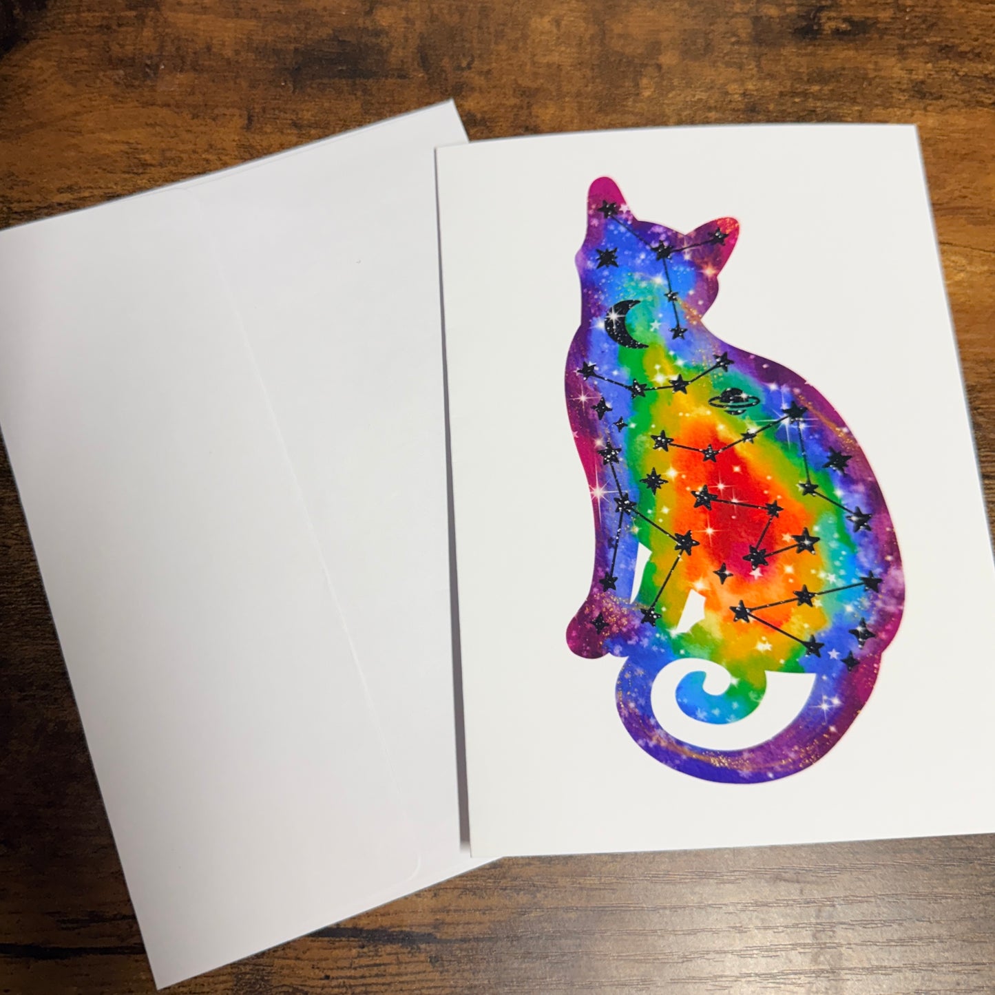 Celestial Kitty Greeting Cards
