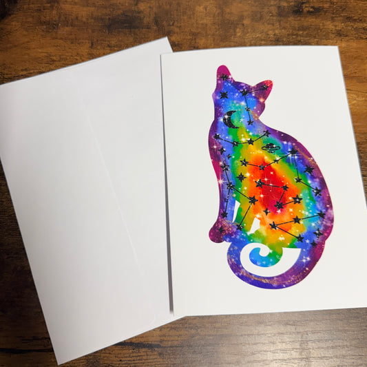 Celestial Kitty Greeting Cards