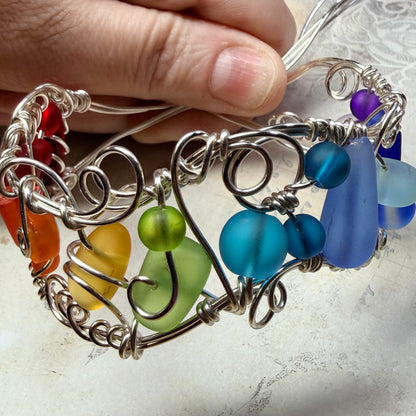 Mermaid Summer - rainbow cuff #1