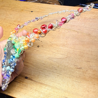 Rainbow labradorite mermaid