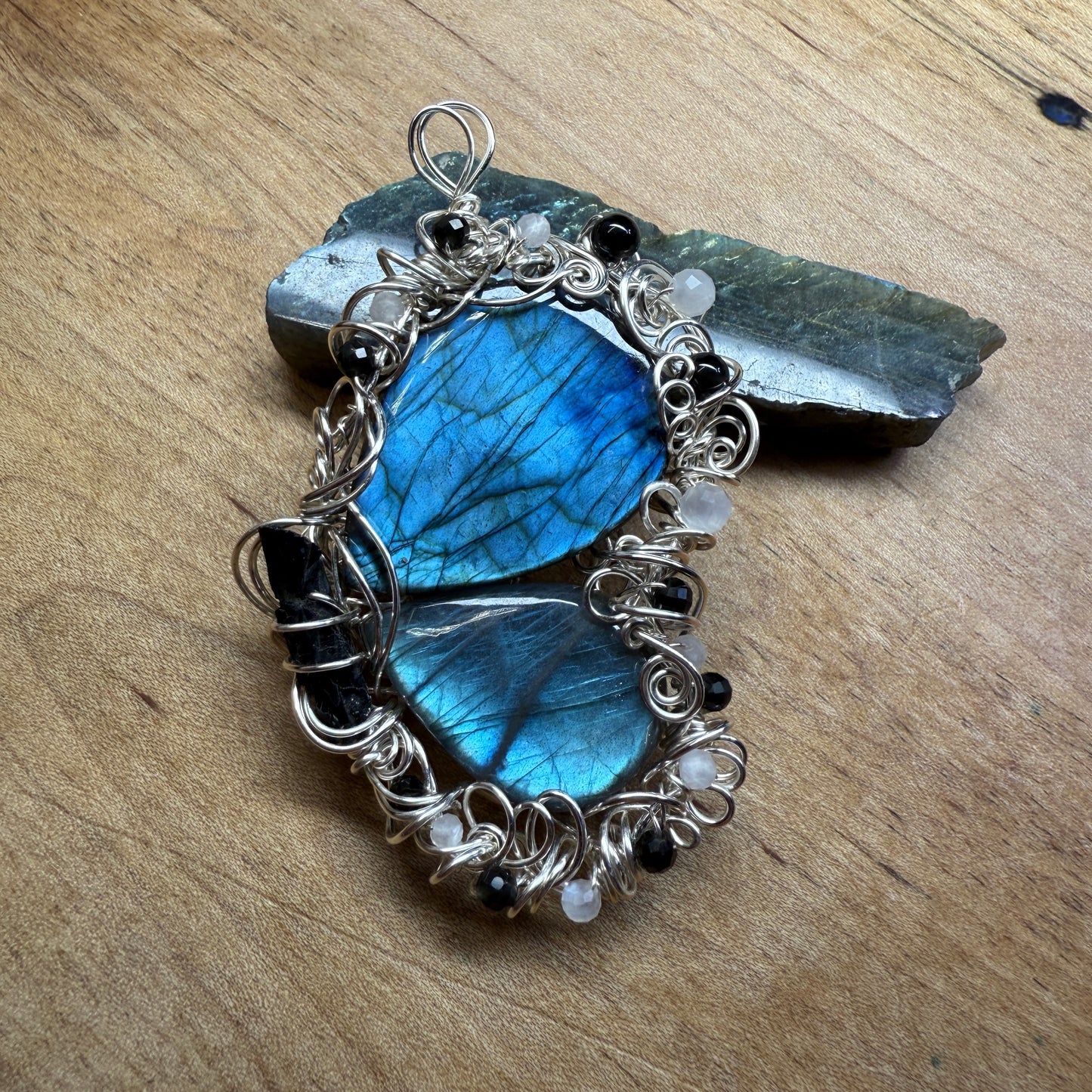 Blue Morpho pendant