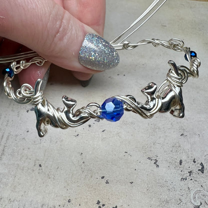 Childless Cat Lady bracelet - two cats