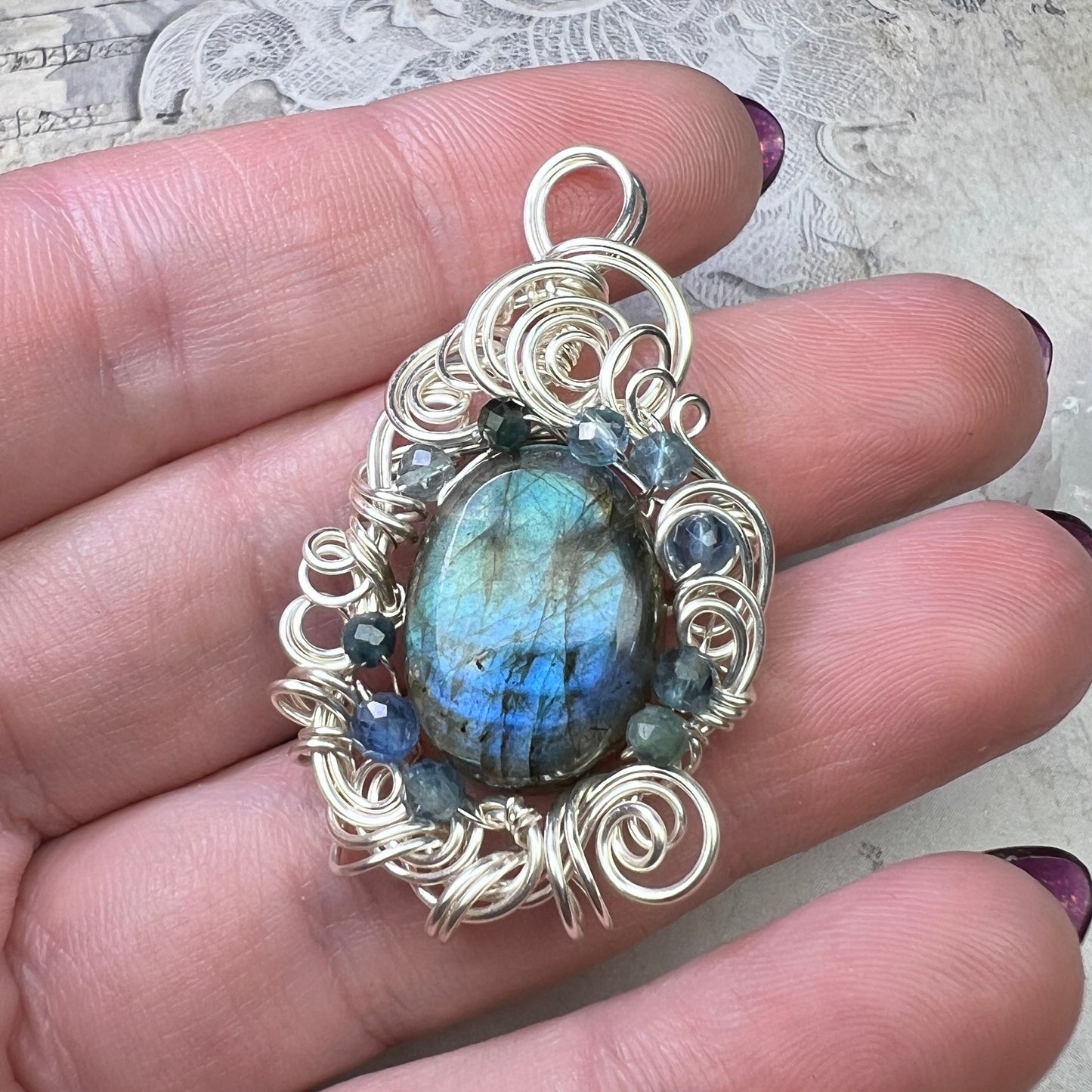 Petite Labradorite Pendant #3