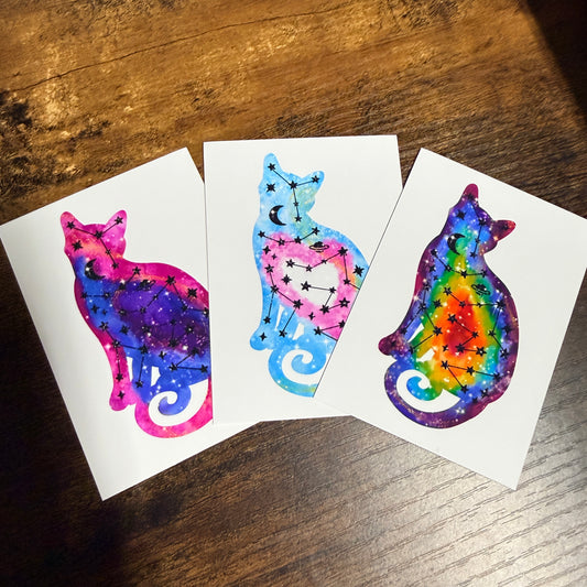 Mini Celestial Kitty Art Prints