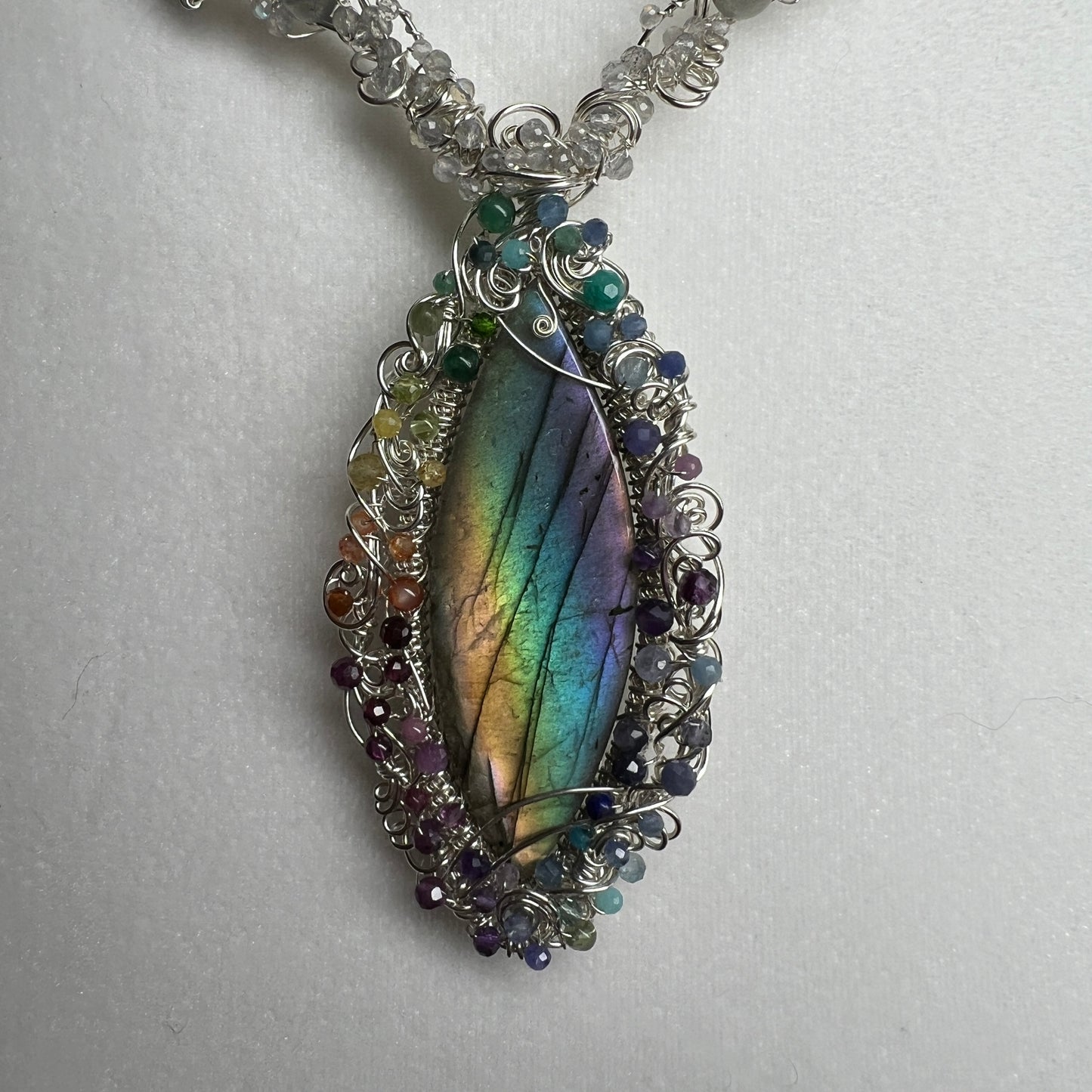 The Glorious Rainbow Labradorite Necklace