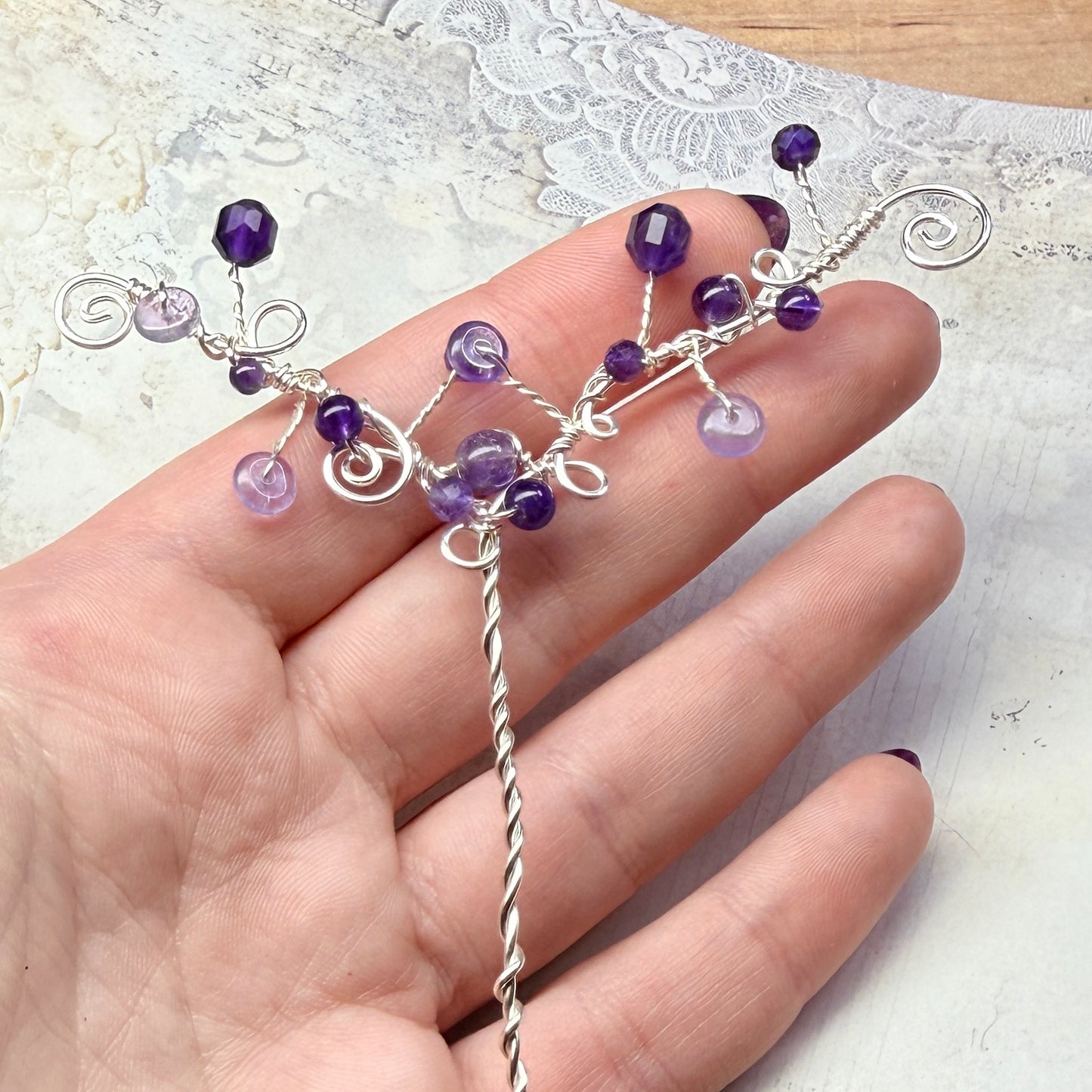 Hair ornament - purple