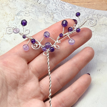 Hair ornament - purple