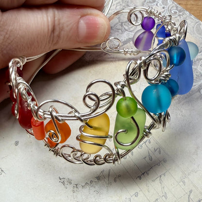 Mermaid Summer - rainbow cuff #1