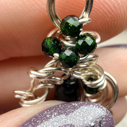 Green goldstone pendant