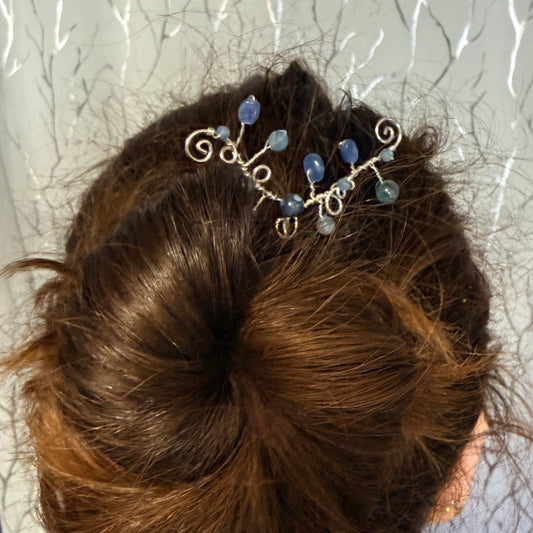 Hair ornament - blue