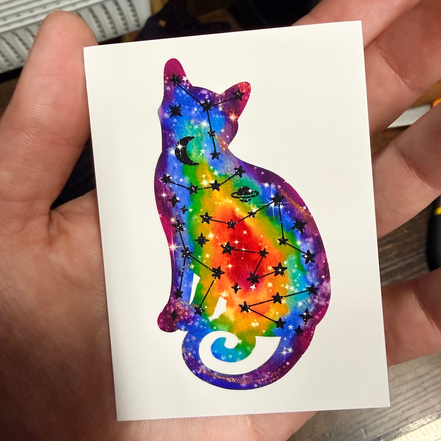 Mini Celestial Kitty Art Prints