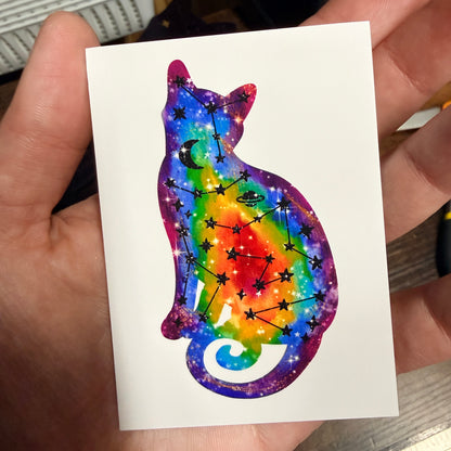 Mini Celestial Kitty Art Prints