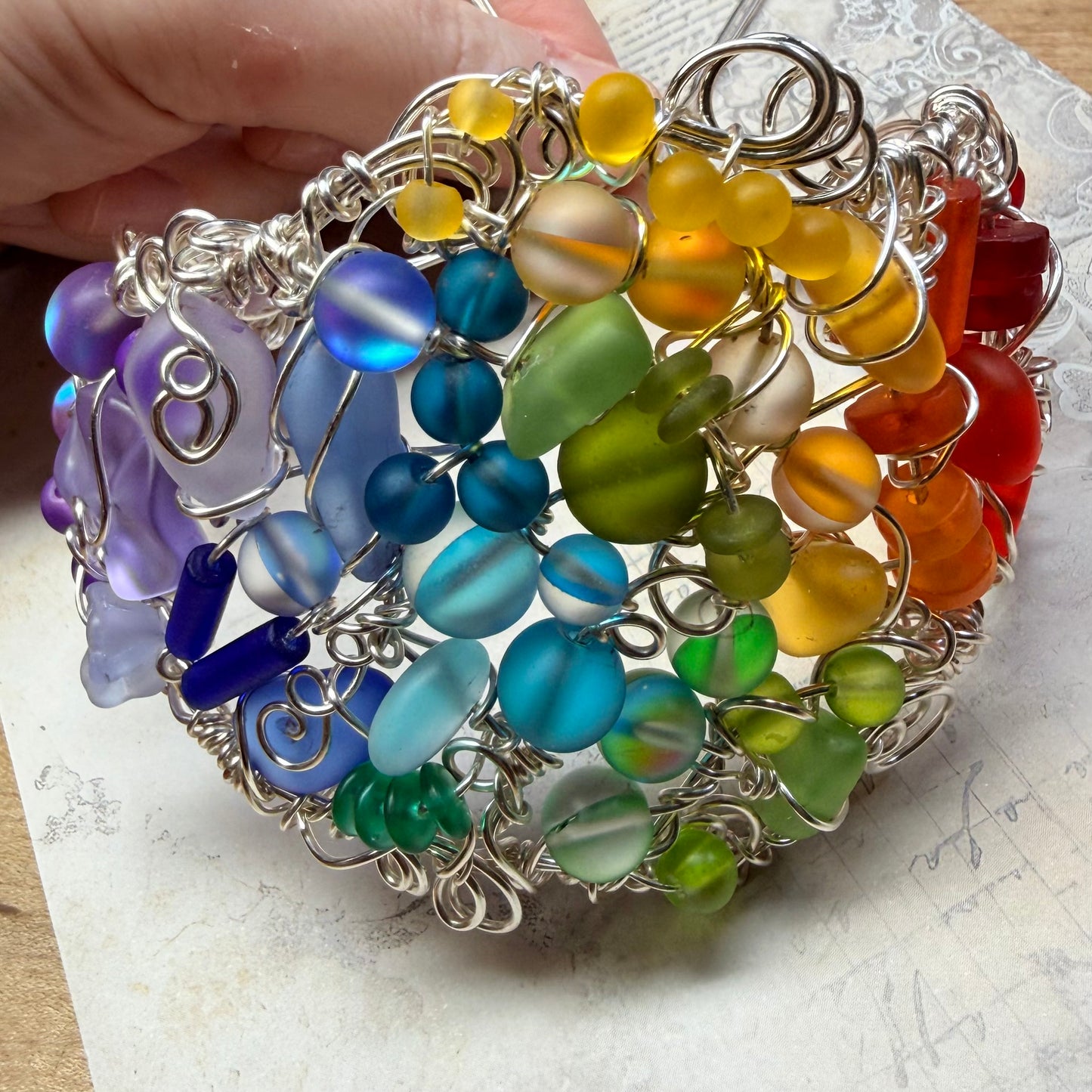 Mermaid Summer - rainbow cuff #3