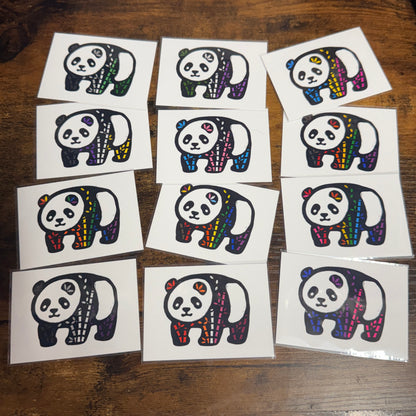 Mini Pride Panda Art Prints