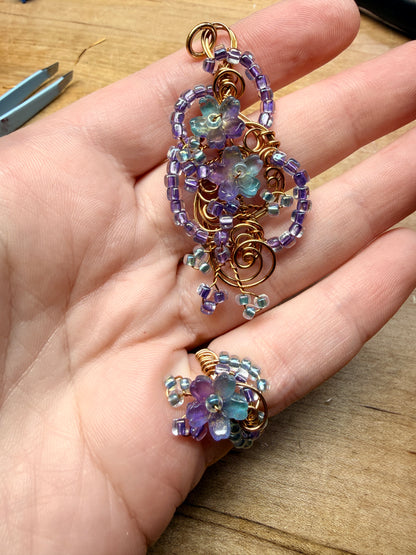 Custom ring for GC (to match floral set)