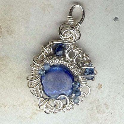 Blue Kyanite pendant #2