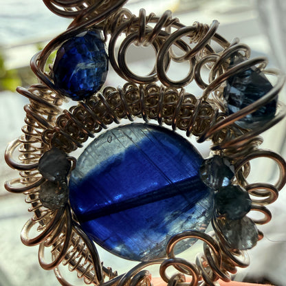 Blue Kyanite pendant #2