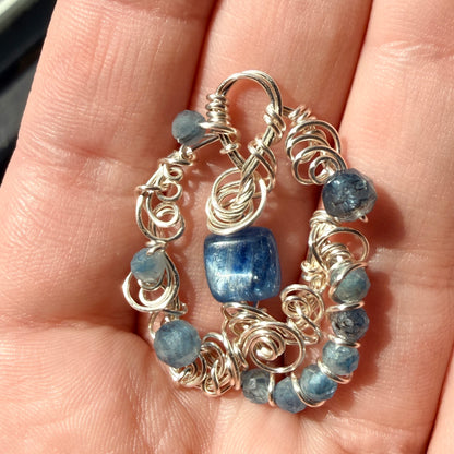 Blue Kyanite pendant #1