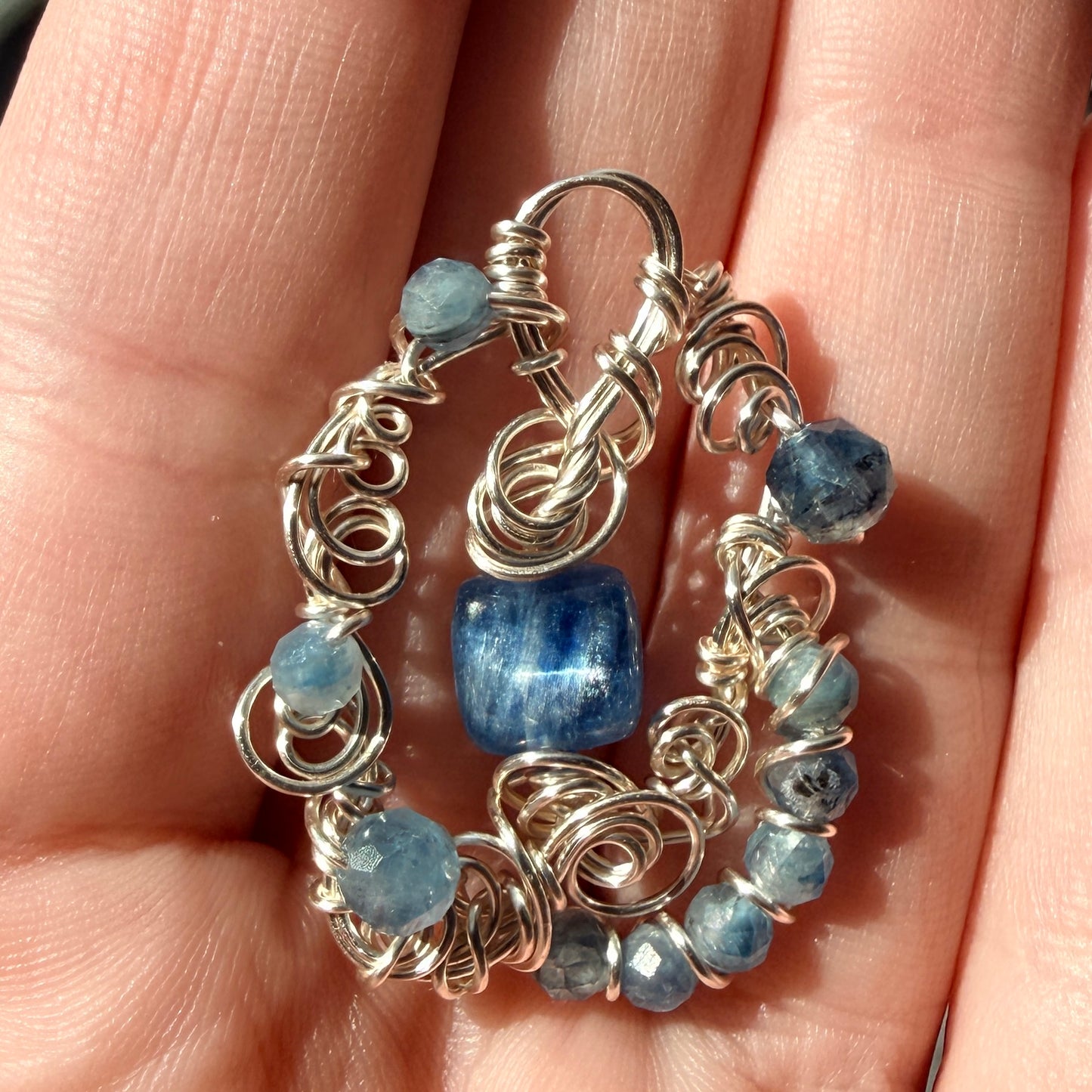 Blue Kyanite pendant #1
