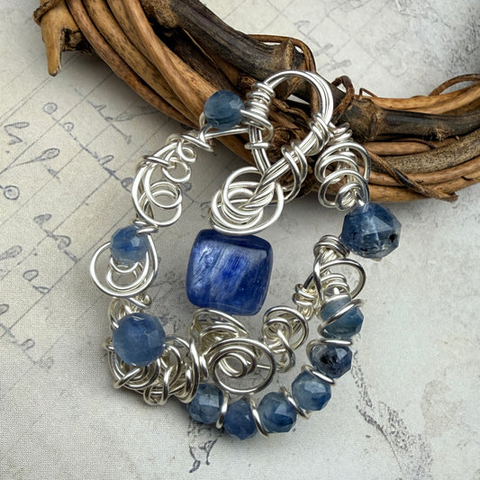 Blue Kyanite pendant #1
