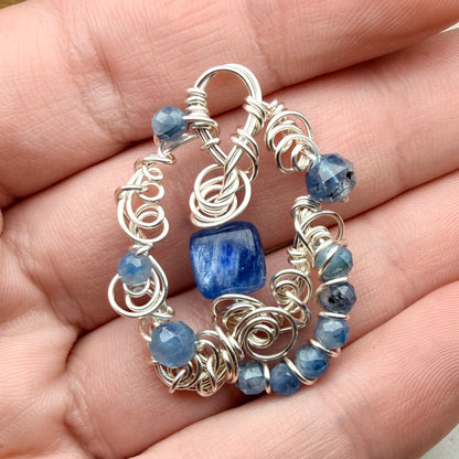Blue Kyanite pendant #1