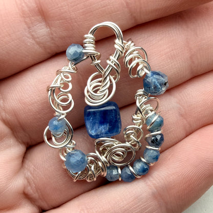 Blue Kyanite pendant #1