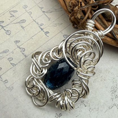 Teal Kyanite pendant #2