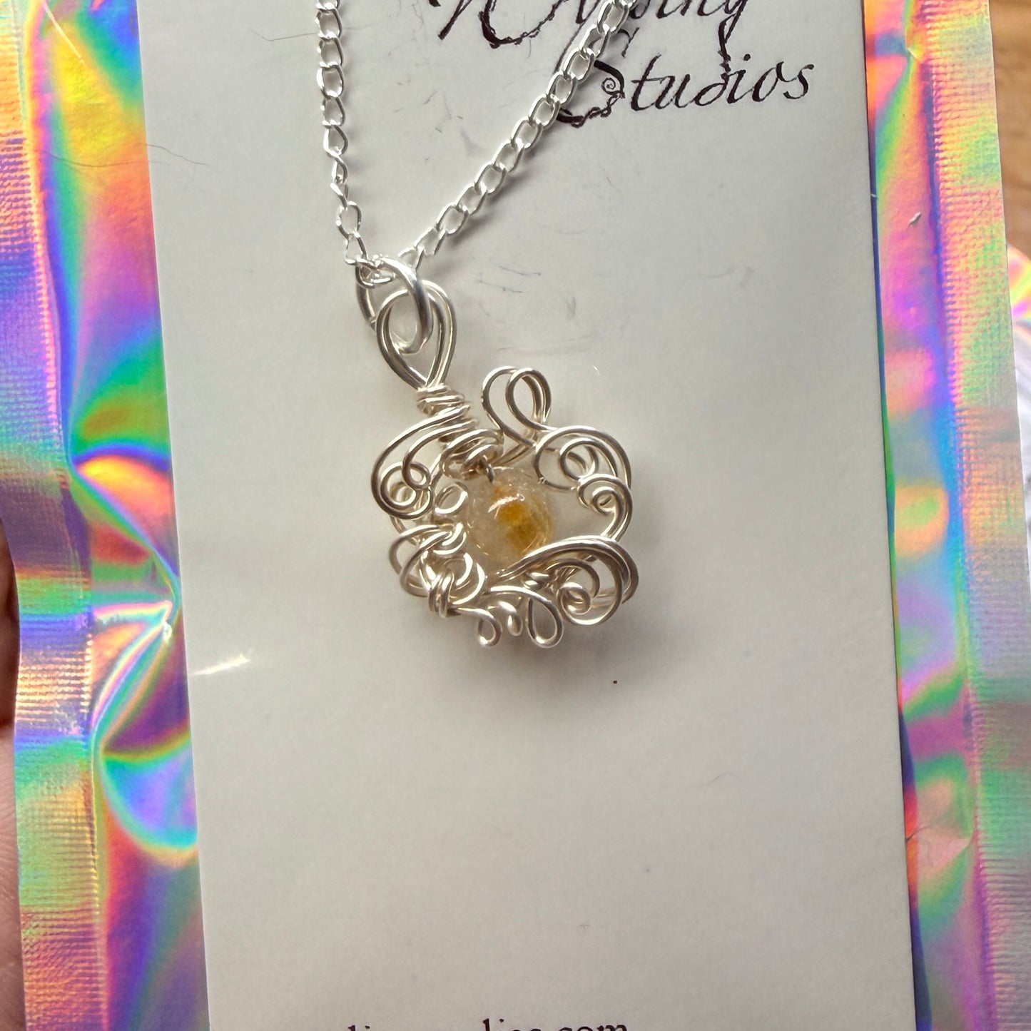 Magpie Rummage Sale - rutile quartz pendant