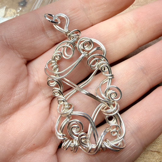 Magpie Rummage Sale - wirework pendant
