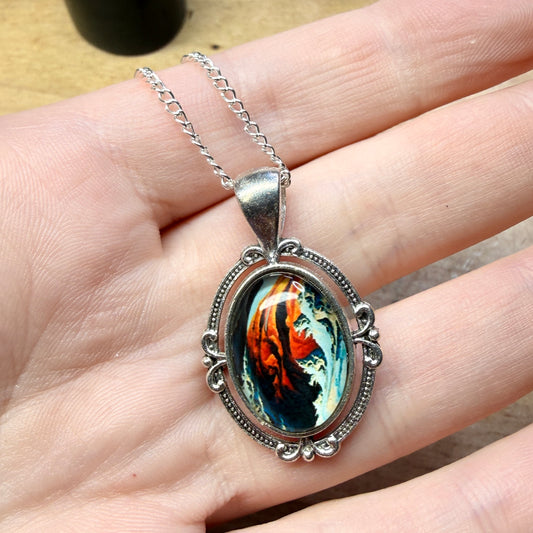 Magpie Rummage Sale - abstract pendant