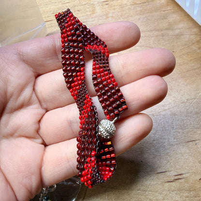 Magpie Rummage Sale - woven seed bead bracelet