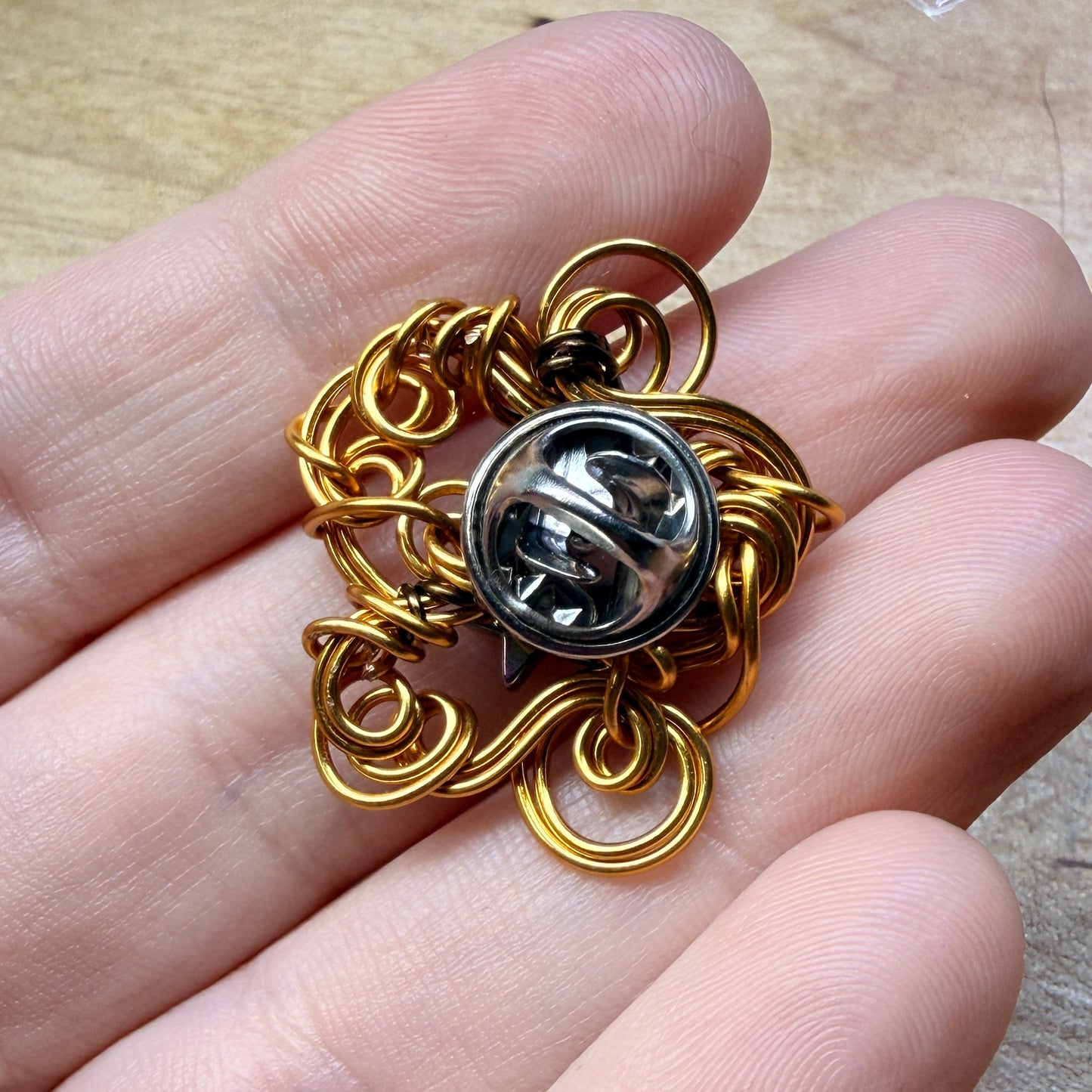 Magpie Rummage Sale - hematite star broach