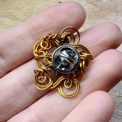 Magpie Rummage Sale - hematite star broach