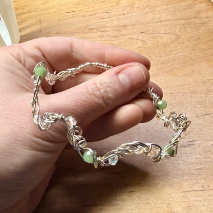 Magpie Rummage Sale - weird green glass bracelet