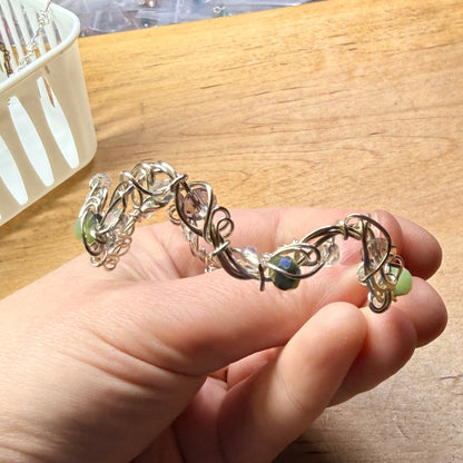 Magpie Rummage Sale - weird green glass bracelet