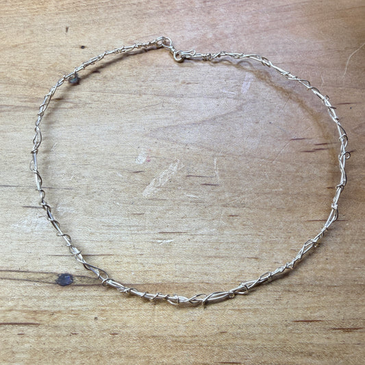 Magpie Rummage Sale - 14” bright silver neckvine