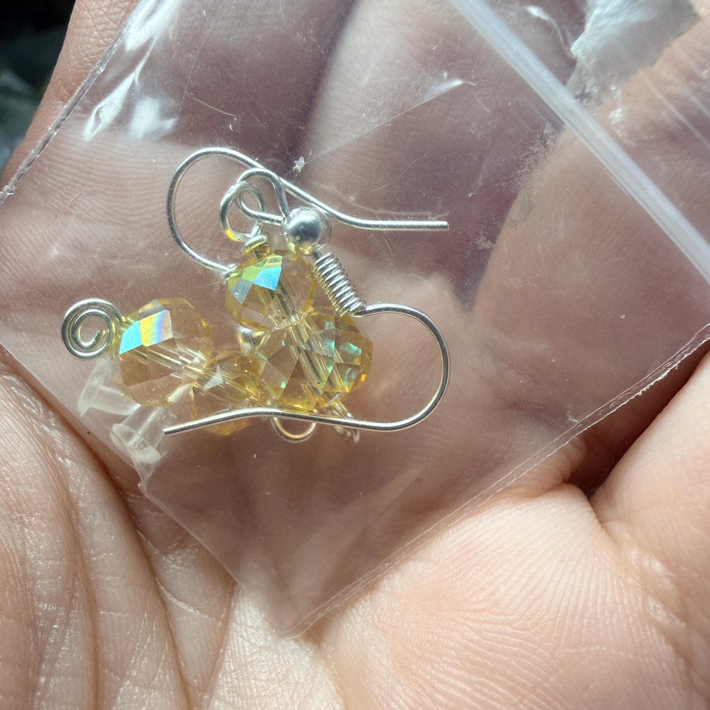 Magpie Rummage Sale - sparkly yellow glass