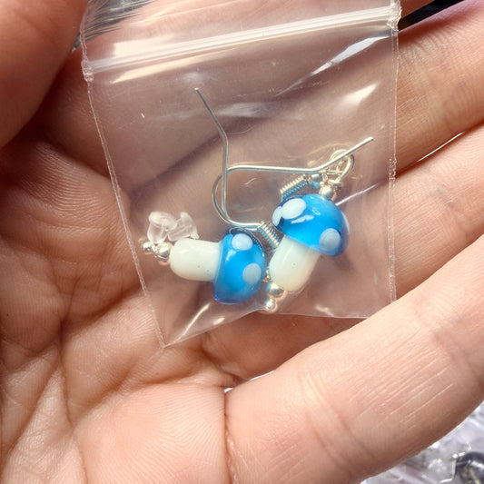 Magpie Rummage Sale - transparent blue mushies